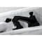 Kingston Brass KS4460PKL Duchess Widespread Bathroom Faucet W/Brass Pop-Up, Matte Blk KS4460PKL - alternate 5